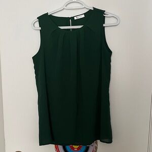 Raffaella Women's Sleeveless Green Top